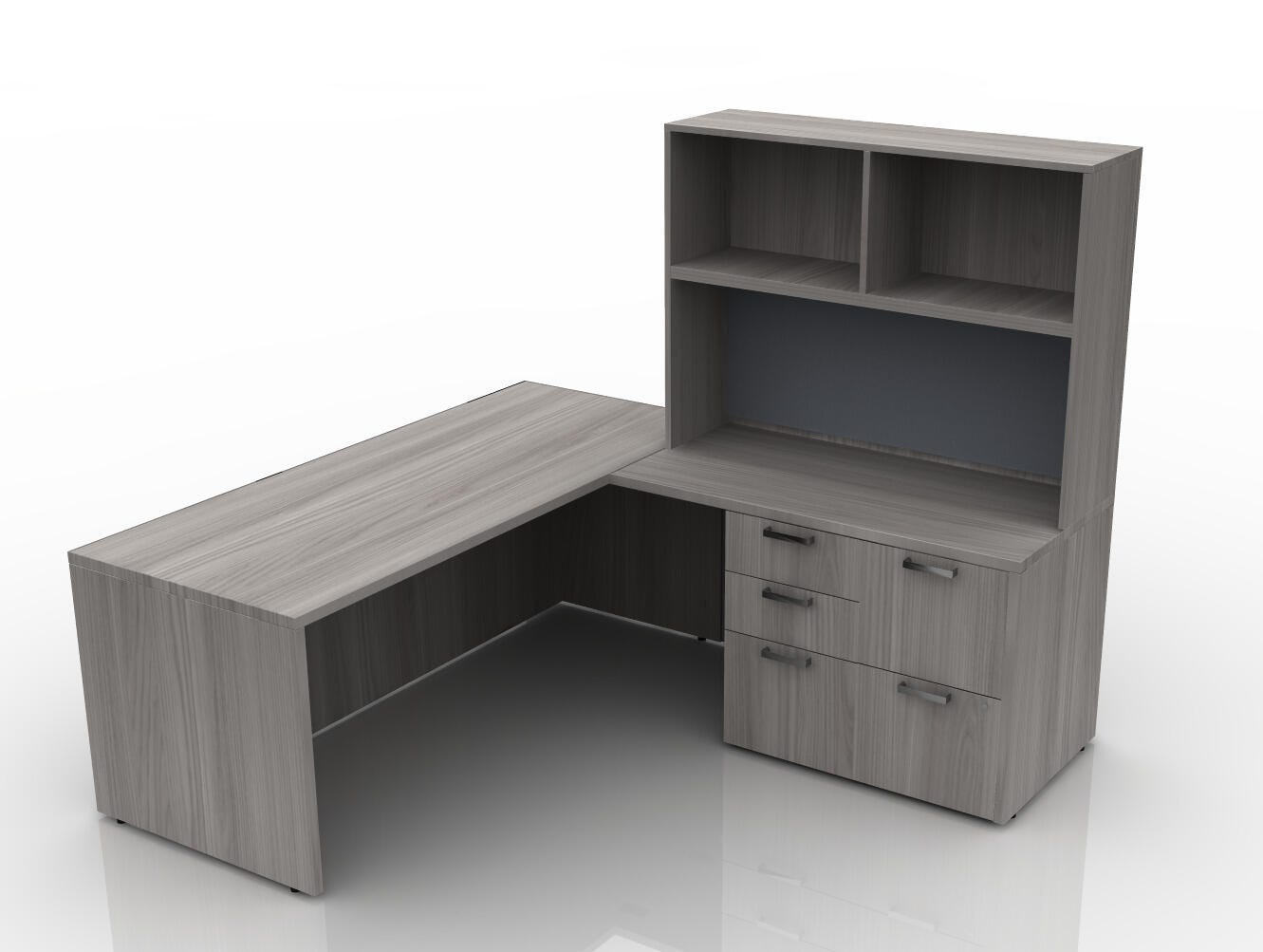 AIS Calibrate Series Typical 14 Admin Desk, 78 x 72 Inches 4000690
